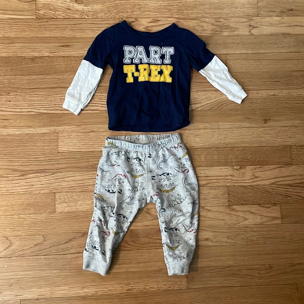 Baby boy dinosaur outfit